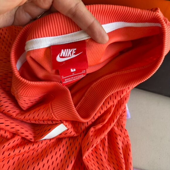 Nike Sportswear Mesh Orange Rush Coral Dress Size S - Picture 3 of 6